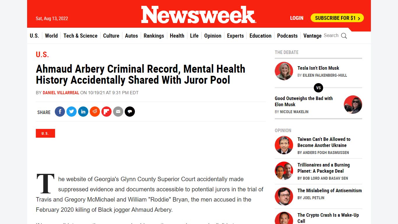Ahmaud Arbery Criminal Record, Mental Health History ...